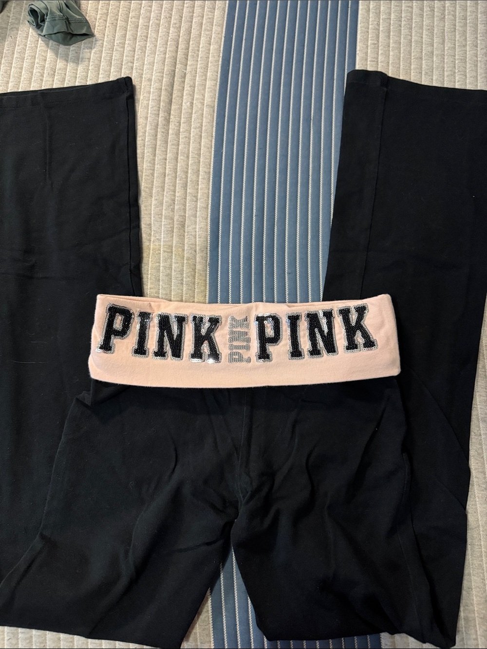 VS PINK fold over low rise leggings